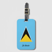 Saint Lucia Flag Bagagelabel (Voorkant (verticaal))