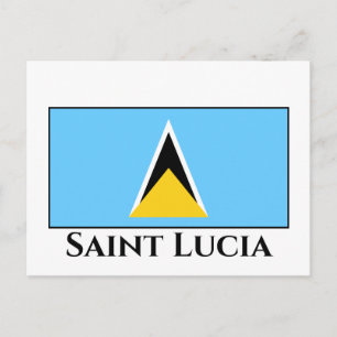 Saint Lucia Flag Briefkaart