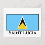 Saint Lucia Flag Briefkaart (Voorkant)