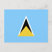 Saint Lucia Flag Briefkaart (Voorkant)