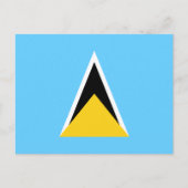 Saint Lucia Flag Briefkaart (Voorkant)