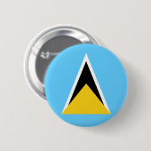 Saint Lucia Flag Button (Voorkant /achterkant)