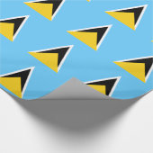 Saint Lucia Flag Cadeaupapier (Hoek)