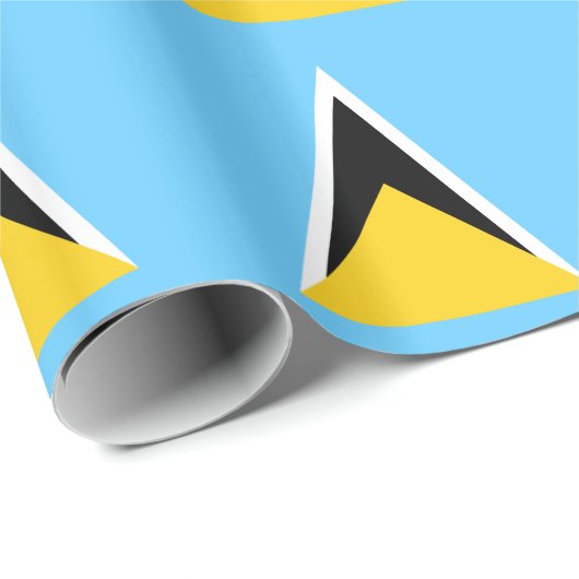 Saint Lucia Flag Cadeaupapier (Rol Hoek)