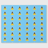 Saint Lucia Flag Cadeaupapier (Vlak)