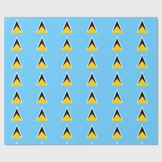 Saint Lucia Flag Cadeaupapier (Vlak)