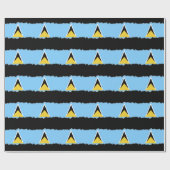 Saint Lucia Flag Cadeaupapier (Vlak)