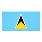 Saint Lucia Flag Foto Afdruk (Voorkant)