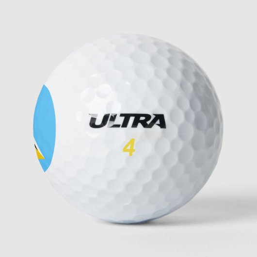 Saint Lucia Flag Golfballen (Logo)