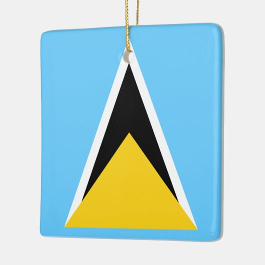 Saint Lucia Flag Keramisch Ornament (Links)