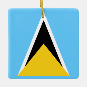 Saint Lucia Flag Keramisch Ornament