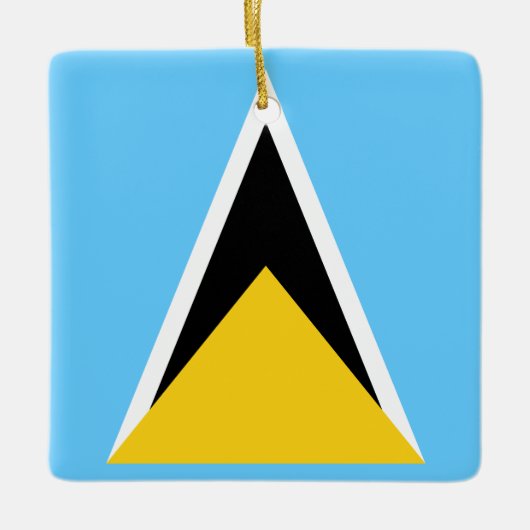 Saint Lucia Flag Keramisch Ornament (Voorkant)