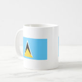 Saint Lucia Flag Koffiemok (Voorkant links)