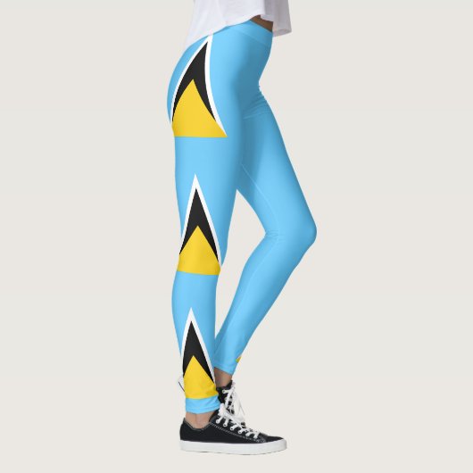 Saint Lucia Flag Leggings (Rechts)