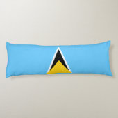Saint Lucia Flag Lichaamskussen (Achterkant)