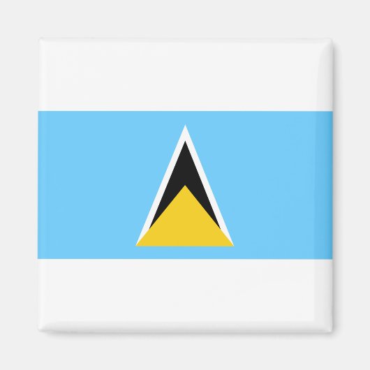 Saint Lucia Flag Magneet (Voorkant)