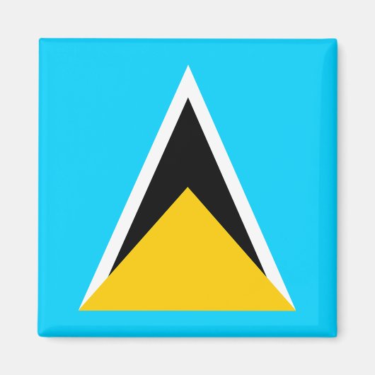 Saint Lucia Flag Magneet (Voorkant)