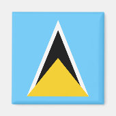 Saint Lucia Flag Magneet (Voorkant)