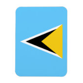Saint Lucia Flag Magneet (Verticaal)