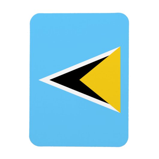 Saint Lucia Flag Magneet (Verticaal)