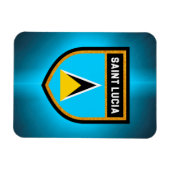Saint Lucia Flag Magneet (Horizontaal)