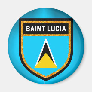 Saint Lucia Flag Magneet