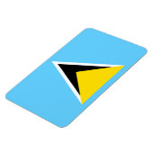 Saint Lucia Flag Magneet (Linkerzijde)