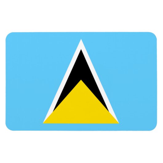 Saint Lucia Flag Magneet (Horizontaal)