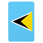 Saint Lucia Flag Magneet (Verticaal)