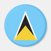 Saint Lucia Flag Magneet (Voorkant)