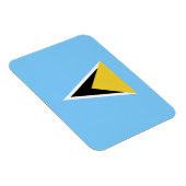 Saint Lucia Flag Magneet (Rechterzijde)