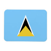 Saint Lucia Flag Magneet (Horizontaal)