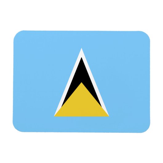 Saint Lucia Flag Magneet (Horizontaal)