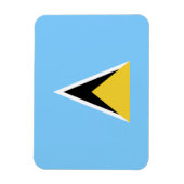 Saint Lucia Flag Magneet (Verticaal)