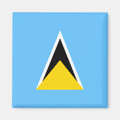 Saint Lucia Flag Magnet (Voorkant)