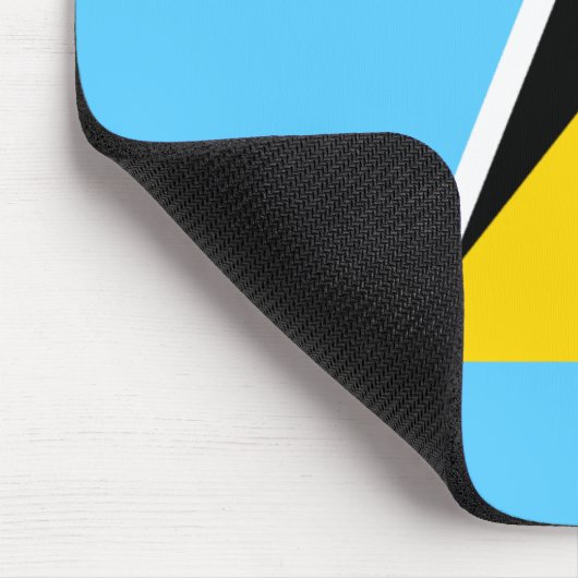 Saint Lucia Flag Mousepad Muismat (Hoek)