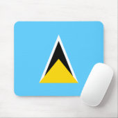 Saint Lucia Flag Mousepad Muismat (Met muis)