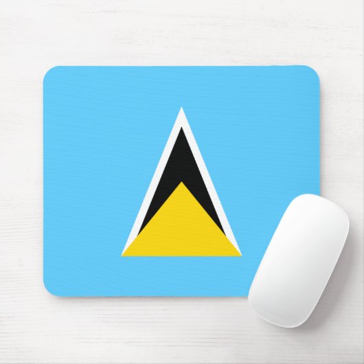 Saint Lucia Flag Mousepad Muismat (Met muis)