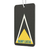 Saint Lucia Flag - Noir Luchtverfrisser (Links)