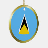 Saint Lucia Flag Ornament (Rechts)