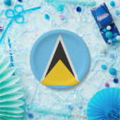 Saint Lucia Flag Papieren Bordje (Feest)
