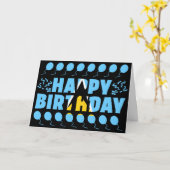 Saint Lucia Flag Patriotic Birthday Kaart (Gele Bloem)