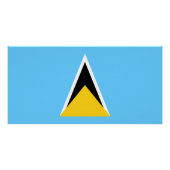 Saint Lucia Flag Perfect Poster (Voorkant)