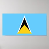 Saint Lucia Flag Poster (Voorkant)
