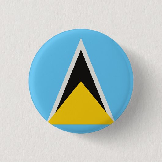 Saint Lucia Flag Ronde Button 3,2 Cm (Voorkant)