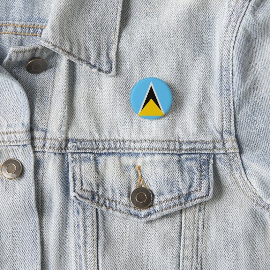 Saint Lucia Flag Ronde Button 3,2 Cm (In situ)