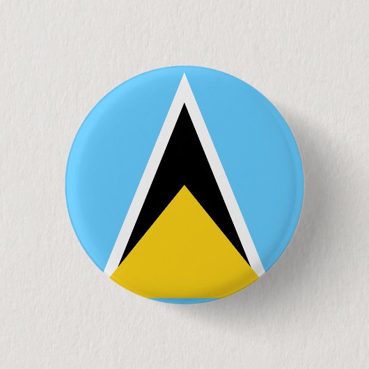 Saint Lucia Flag Ronde Button 3,2 Cm (Voorkant)