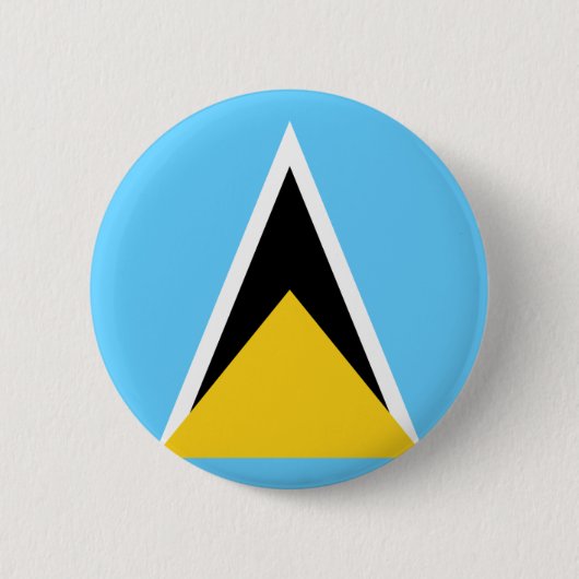 Saint Lucia Flag Ronde Button 5,7 Cm (Voorkant)