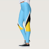 Saint Lucia Flag Saint Lucian Independence Leggings (Links)