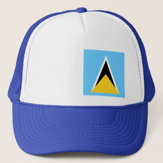 Saint Lucia Flag Saint Lucian Independence Trucker Pet (Voorkant)
